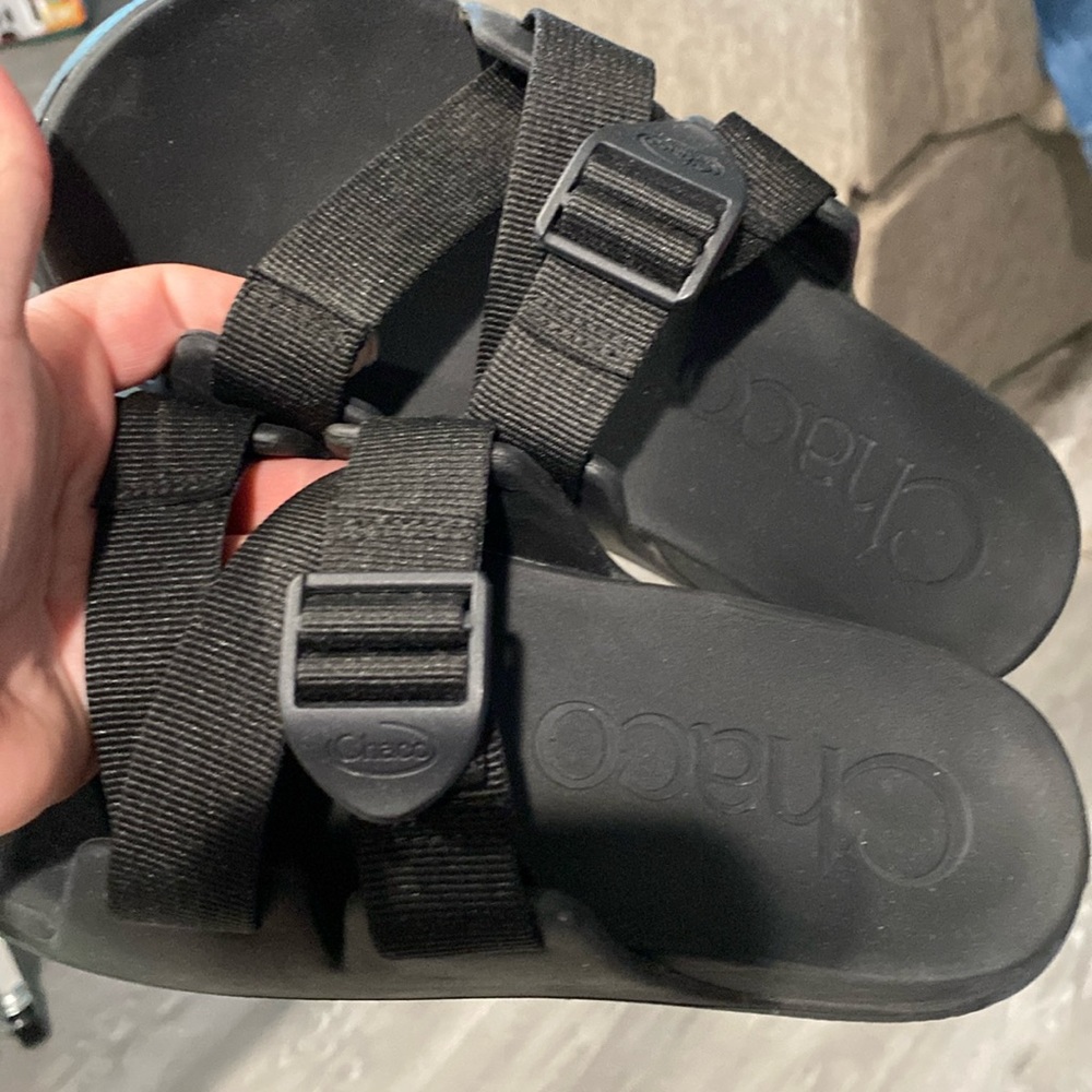 Black Chaco Slides